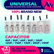 4UF 5UF 6UF 8UF 10UF 12UF 14UF 15UF 20UF 25UF CBB60 Washing Machine Spin Capacitor Wash Capacitor KA