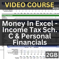 Money In Excel - Income Tax Sch. C & Personal Financials | A028 | Udemy | Video Course