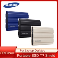 Samsung SSD portabel T7 Shield, Hard Disk eksternal kecepatan tinggi