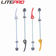 Litepro Folding Bike Quick Release Rod Aluminum Alloy 74 130mm QR Skewers 100/135mm Alloy Wheel hubs Skewer Lever For MTB Bicycle Road Bike Cycling Parts