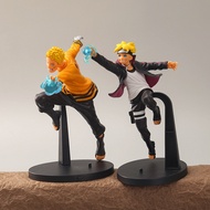 2 Hokage figures, anime cartoon spiral Maru Naruto Hirohito doll toy ornament