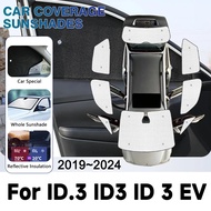 Anti-UV Car Window Shading For VW Volkswagen ID.3 ID3 ID 3 EV 2019~2024 Covers Windshield Sunshade S