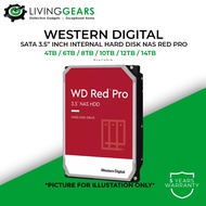 WD Western Digital PC NAS Network Storage Drive NAS - Red Pro (4TB/6TB/8TB/10TB/12TB/14TB) (Local Ma