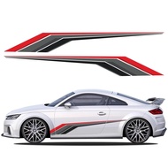 Car Body Graphics Door Vinyl Decal Racing Stripes Sticker Decor Auto Accessories For Audi TT 8N MK1 