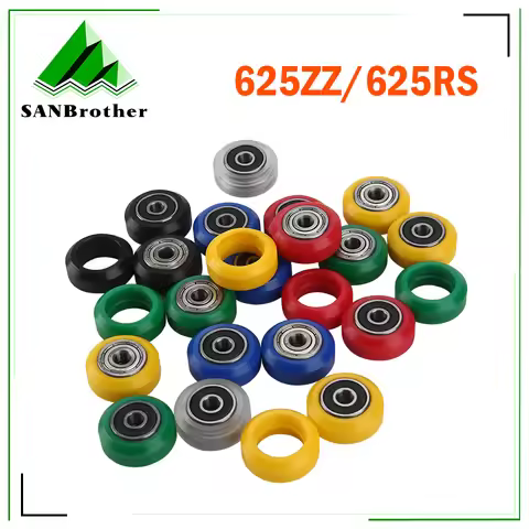 8pcs POM Pulley Wheels 3D Printer Parts Wheel Opensource Upgrade High Speed Bearing 625ZZ 625RS Idle