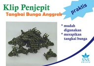 Klip Penjepit Tangkai Bunga Anggrek Bulan Kawat Penopang Kayu Penahan