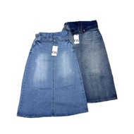 C5X Jeans - Ella Skirt Model BCL Trendy A-Line Women's Long Denim Comfortable 074