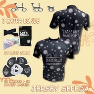 Jersey Brompton Jersey Covid Brompton Sepeda Lipat