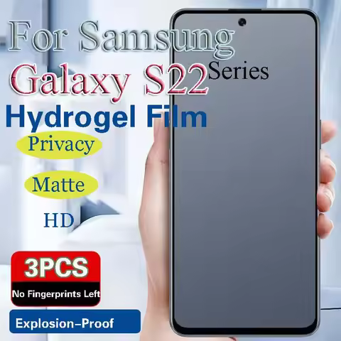 S22+ Privacy Screen Protector For Samsung S22 Ultra Matte Hydrogel Film S22Plus S22Ultra Soft HD Ful