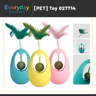 【E.E】Mainan Kucing 3-in-1 Cat Toy Wobbly Catnip Ball Feather Wand Plastic Interactive Self-Play Pet 
