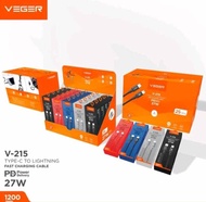 Kabel VEGER V215 USB-C to LIGHTNING / Kabel data VEGER V205 27W PD TYPE C to LIGHTNING Fast charging