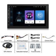 【กทม.พร้อมส่ง】1din 10 นิ้วเครื่องเสียงรถยนต์ Android 9.1 รถ MP5 เครื่องเล่นสเตอริโอวิทยุ 1024X600 HD จอแอลซีดี Quad Core WIFI + 1 กรัม + 32 กรัม GPS BT OBD ปรับนำทาง