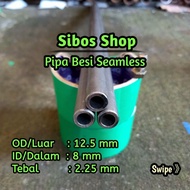 Seamless Iron Pipe Od 12.5mm Id/ 8mm Thickness 2.25mm Length 20cm to 100cm