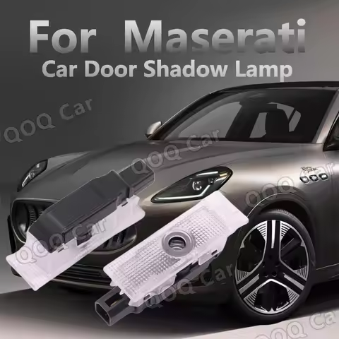 Led Car Door Logo Welcome Shadow Light For Maserati Grecale Quattroporte Ghibli Levante Laser Projec