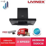 Livinox 1500m3/hr LCH-ROCK-X-90BL T Shape Kitchen Cooker Hood