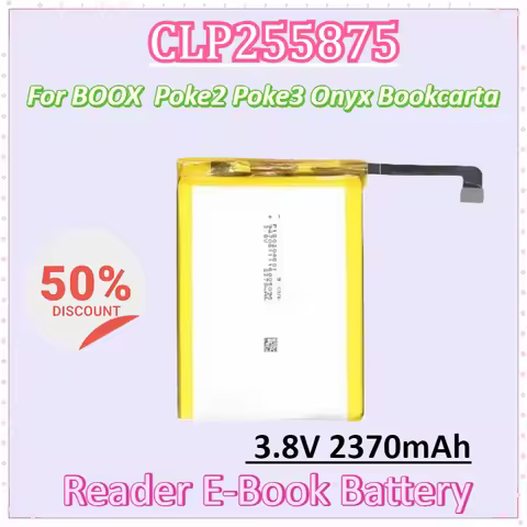 New CLP255875 3.8V 2370mAh Battery for BOOX Poke 2 3 Poke2 Poke3 Onyx Bookcarta Reader E-Book Batter