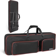 Keyboard Bag for Electric Piano, Padded 600D Waterproof Keyboard Bag with Backpack Straps and Access