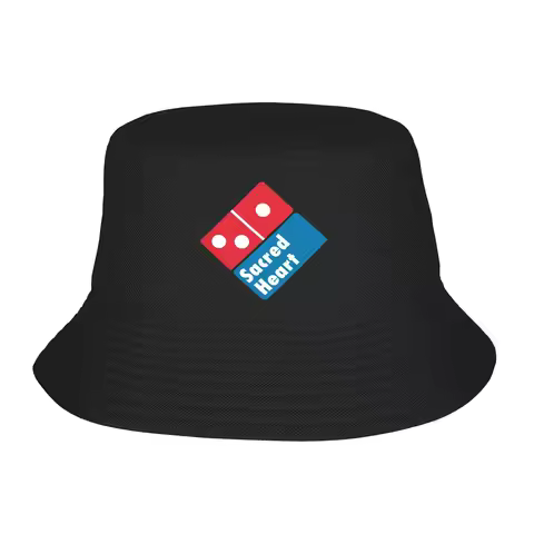 Sacred Heart University Dominos Pizza Bucket Hat Hawaii Fisherman Caps For Unisex Korean Vacation Su