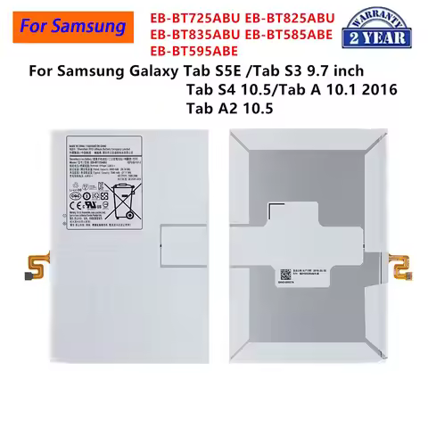 Brand New EB-BT725ABU Tablet Battery For Samsung Galaxy Tab S5e T725C/Tab S3 T825/ Tab S4 T835/Tab A