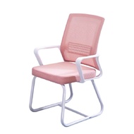 เก้าอี้สำนักงาน  มีขาตั้งเป็นเหล็ก รุ่น CH0127WH-PK