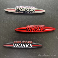 Logo Logam 3D John Cooper Works Emblem Pelekat Gril Kereta untuk Mini R60 F56 R56 F54 F57 R70 JCW F6