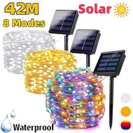 103M/52M/42M/32M/22M/12M/7M Raya Lampu solar outdoor waterproof Fairy Lights 8 Modes lampu raya keli