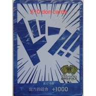 One Piece TCG Card Game Chinese 10 Blue Don!! Card 2nd Anniversary Exclusive New
