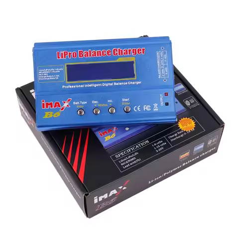 Model Aircraft 80W B6 Balance Charger, Lithium Battery Multi-function Full Set of Assembly Wires