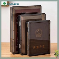 TAMAKO Certificate Storage Box, Dustproof A4 A4 File Box, Durable Multifunctional Transparent Plasti