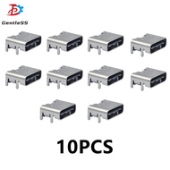 5/10PCS TYPE-C 6PIN Female Holder 3.1 USB 4-Pin Plug-In Simple Plug Female Flash Charging Socket