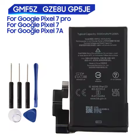 Made In 2024 Replacement Battery GZE8U For Google Pixel 7 GP5JE For Google Pixel 7A GMF5Z For Google