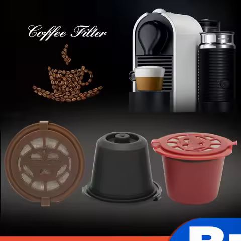 3-6Pcs Fit For Concept/Le Cube/Maestria Coffee Filter Cup Reusable Coffee Capsule Filters For Nespre
