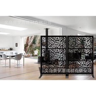 Laser Cut Fence Outdoor Metal Fence Hollow Wall Fence European Style Villa Courtyard Fence Decorativ