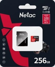 Netac - 256GB microSD Extreme Pro P500 Class 10 TF (記憶卡｜快閃記憶體｜sd card｜ANDROID 手機內存記憶卡｜卡仔)