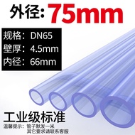 ท่อพลาสติกแข็ง UPVC โปร่งใสท่อพีวีซีเคมีแท่นระบายน้ำอุตสาหกรรมท่อจ่าย Dn25 32 50มม.
