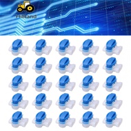 Hilitand 25 Pcs Electrical IDC 3 Hole Insulation Displacement Connector Strong Sealing Pigtail for W