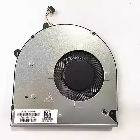 New CPU Laptop Cooling Fan For HP 15-DU 15s-du 15-DW DY 250 G8 L52034-001 TPN-C139 DC28000N6F0 DFS5K