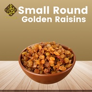 Small Round Golden Raisins/Kismis Gold Bulat Kecil/Organic/High Quality/ 1Kg/500gm/250gm/125gm