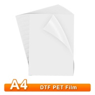 25/50/100PCS Filem Pemindahan DTF A4 Filem PET DTF Kertas Pemindahan Haba PET DTF Lembaran Filem DTF