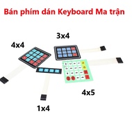 Keyboard Stickers 1x4, 3x4, 4x4, 5x4 - Keyboard Matrix