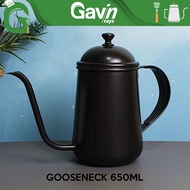 650ml Black Teflon Gooseneck Kettle 650ml Black with Lid