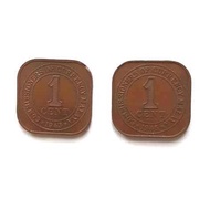 Malaysia Old Coins Collection - Commissioner Of Currency Malaya / King George VI  Emperor  - 1 CENT 