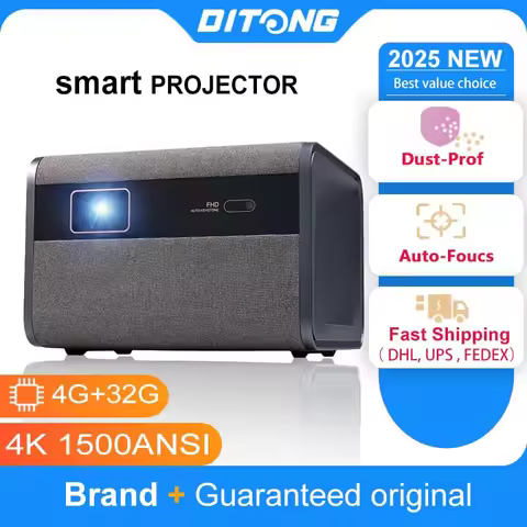 DITONG 2025 NEW J10 projector Native 1080P Autofocus 4k HD video outdoor mobile phone Android smart 