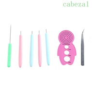 CABEZA 12PCS Quilling Needle Kit, Quilling Slotted Pen Multi Size Paper Quilling Tools, Paper Strips