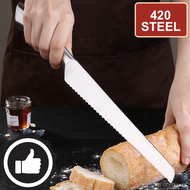 9 Inches Premium Bread Knife Toast Knife 420 Stainless Steel Pisau Roti