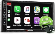 7-inch Nakamichi NAM3510-M7 Licensed Apple CarPlay Android Auto Multimedia Head Unit Radio Stereo Universal Double DIN MP3 MP4 1080p USB SD Card Bluetooth