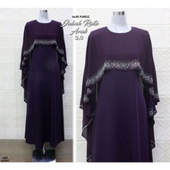 jubah moden jubah A cut jubah viral jubah taburan batu swaroski ratu arab dark purple