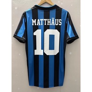 MATTHAUS Inter Milan 88-90 Top Quality Retro Soccer Jersey custom T-shirt Football Jersey