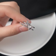 Korean Fashion Women's Diamond Butterfly Ring-yy