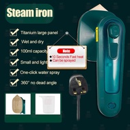 Ready Stock Portable Steam Iron Electric Mini Ironing Machine Handheld Hanging Iron Wet Dry Garment 